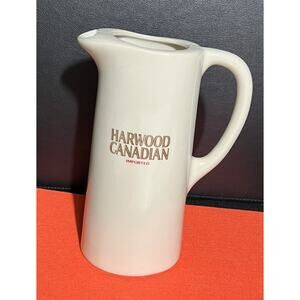 Harwood Canadian‎ Pub Pitcher Jug 8” Canadian Whiskey Vintage Ceramic Water